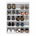thumbnail image 4 of Furinno FANO 25-Cube Stackable Shoe Rack for Closet Entryway White, 4 of 5