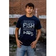 thumbnail image 3 of Fishermens Drunk Humor Beer Fish Joke Men's Big & Tall Crewneck Graphic Tee Brisco Brands 4X, 3 of 5