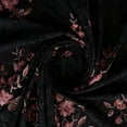 thumbnail image 2 of Zelouf Bethany Floral Embroidery Lace  , Sewing, DIY, Crafts Fabric by the Yard, Black/wine/mauve, 20 Yard, 2 of 3