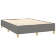 thumbnail image 2 of vidaXL Bed Frame Dark Grey 152x203 cm Queen Fabric, 2 of 5