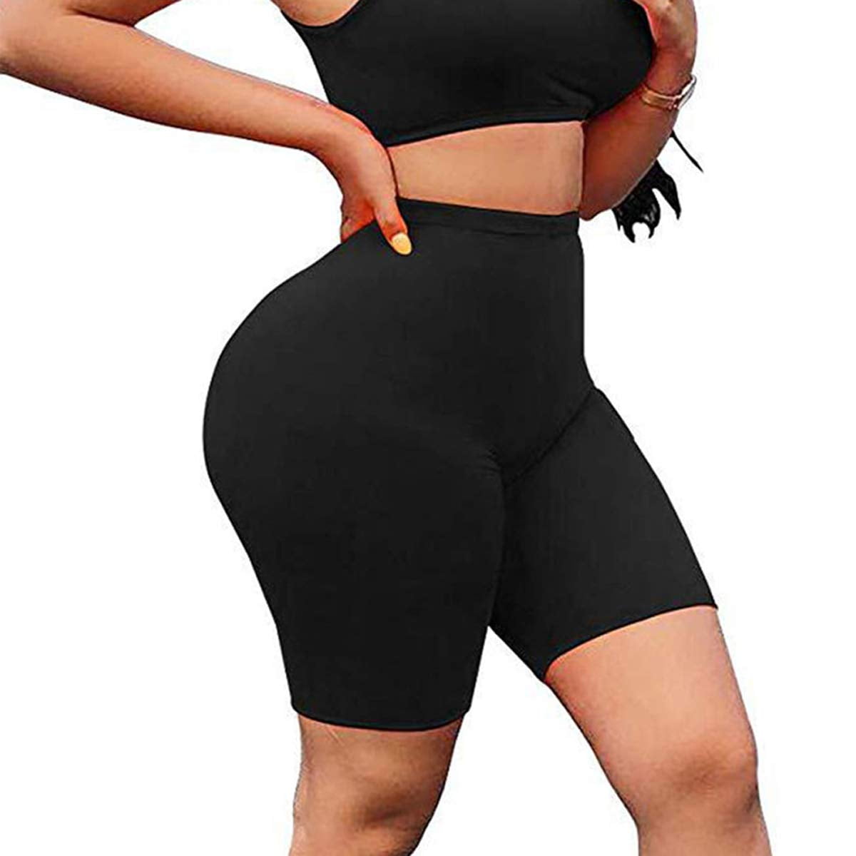 womens high waisted bike shorts