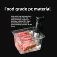 thumbnail image 2 of 11L Sous Vide Water Bath Pot with 6L Tank & Divider Rack - PC Material, -40℃ to 100℃ Temperature Range, Versatile Cooking for Family Meals & Entertaining, Non-Imported, Durable Food-Safe Container, 2 of 4