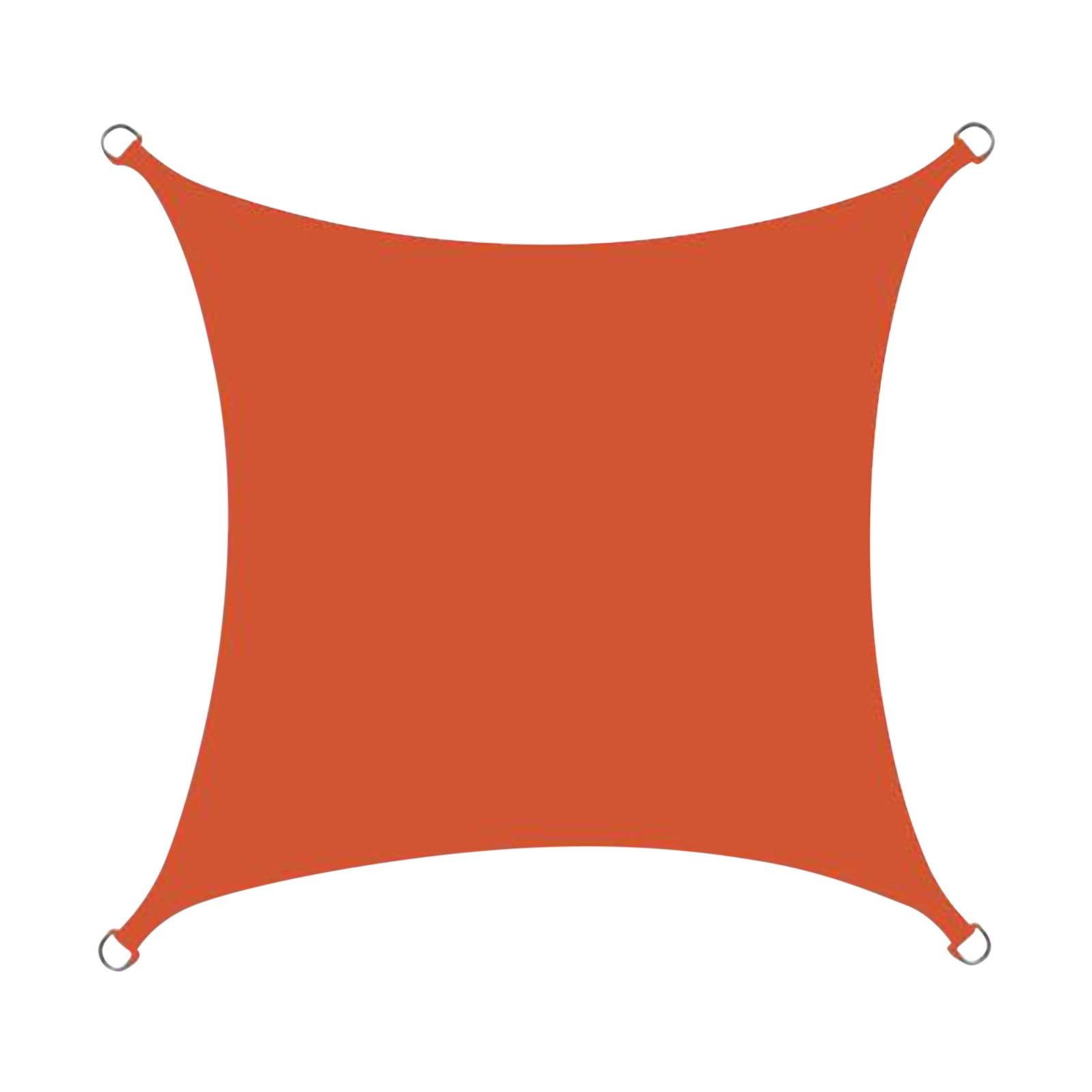 HBBKVI Sun Shade Cloth 98" × 98", Awning for Outdoor Swimming Pool Garden, UV Protection Sun Shade Sail Orange