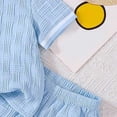thumbnail image 5 of WUANDIXFA Toddler Baby Boys Clothes Summer Outfits Polo Shirt Shorts Set 2Pcs Boys Clothing Sets 12 Month-5T (Blue, 12-18 Months), 5 of 7