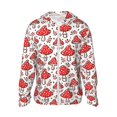 thumbnail image 1 of Vsdgher Amanite Imprimé Champignon Rouge Sweat à Capuche Adulte pour Hommes Femmes, Manches Longues Protection Solaire Chemises de Pêche pour Course Natation-TG, 1 of 7