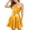Yellow, variant on CHUMUD Skirt Sets for Women 2 Piece Outfits Summer Sleeveless Tube Top A-Line Mini Skirts Dance Club Party Shiny Set