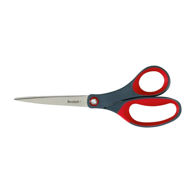 Scotch 'Precision' Scissors - 20 cm, Grey/Red, 1 Pair