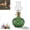 Green, variant on Vintage Glass Kerosene Oil Lamp – Rustic Hurricane Lantern with Black Metal Regulator, Emergency Lighting & Home Decor, Indoor Use (7.6" x 3.6")