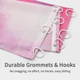 thumbnail image 6 of Small Stall Shower Curtain 36 x 72, Pink Half Size Shower Curtain, Abstract Narrow Shower Curtain for Bathroom Decor, Peach Grunge Style Fabric 36 inch Shower Curtain Set, Hot Pink, 6 of 6