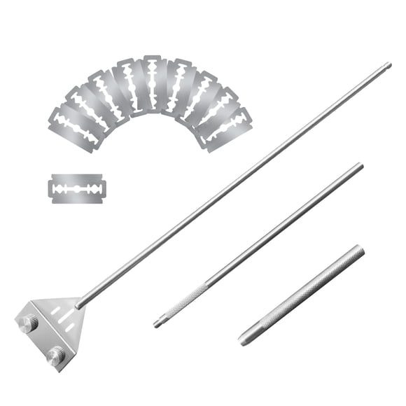 Rascador de algas Kirecoo para acuarios de cristal de 65 cm con 10 cuchillas