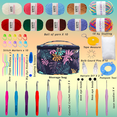 Yarniss Crochet Kits for Beginners with 10 Yarn Skeins, Crochet Hooks