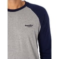 thumbnail image 4 of Superdry Essential Baseball Longsleeved T-Shirt, Grey, 4 of 5