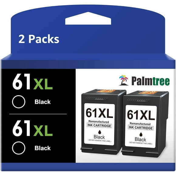 UTAH-Remanufactured Ink Cartridge Replacement for HP 61XL 61 XL for HP Envy 4500 5535 5530 5534 Officejet 4635 2620 4630 Deskjet 1010 1000 2540 1055 1510 1512 2510 2512 3050A Printer Ink (2 Black)