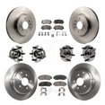 thumbnail image 1 of Transit Auto Front Rear Hub Bearings Assembly Disc Brake Rotors and Semi-Metallic Pads Kit (10Pc) for Car 2011-2014 Honda Odyssey - Left Right Side (Driver Passenger) KBB-113304, 1 of 11