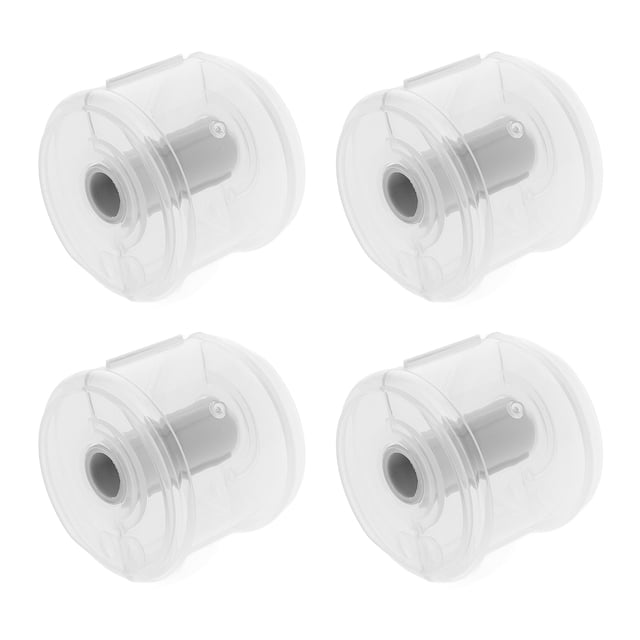 Miangastore 4 Pcs Support de Ruban Rouleau Plastique Transparent Rond pour Usages Généraux 11.8x7.9x3.9in