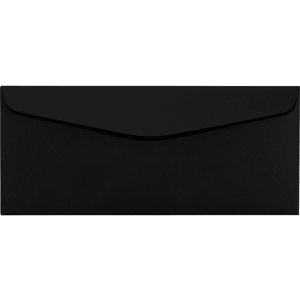 LUXPaper #10 Regular Envelopes, 4 1/8 x 9 1/2, Midnight Black, 250/Pack