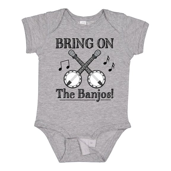 Inktastic Banjo Music Bluegrass Boys or Girls Baby Bodysuit