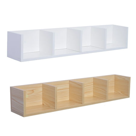 Wall Mount Display Shelf Estink Modern Book Cds Dvds Floating Storage Rack Organizer Wooden Unit 4 Cases White Wall Mount Display Shelf Estink Modern Book Cds Dvds Floating Storage Rack Organizer Wooden Unit 4 Cases White