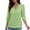 Mint Green, variant on Ashirexll Ladies Tops and Blouses, Shirts for Women Trendy, Fashion Women's V-Neck 3/4 Sleeve Casual T-shirt Solid Color Fall Tops