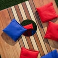 thumbnail image 6 of Tailgating Pros Cornhole Boards - 4'x2' Wood Pattern Cornhole Game w/Carrying Case & Set of 8 Corn Hole Bean Bags w/Tote, 6 of 8