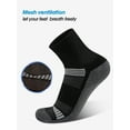 thumbnail image 3 of COOPLUS Mens Quarter Socks High Ankle Socks Running Cushioned Socks 6 Pairs, 3 of 3