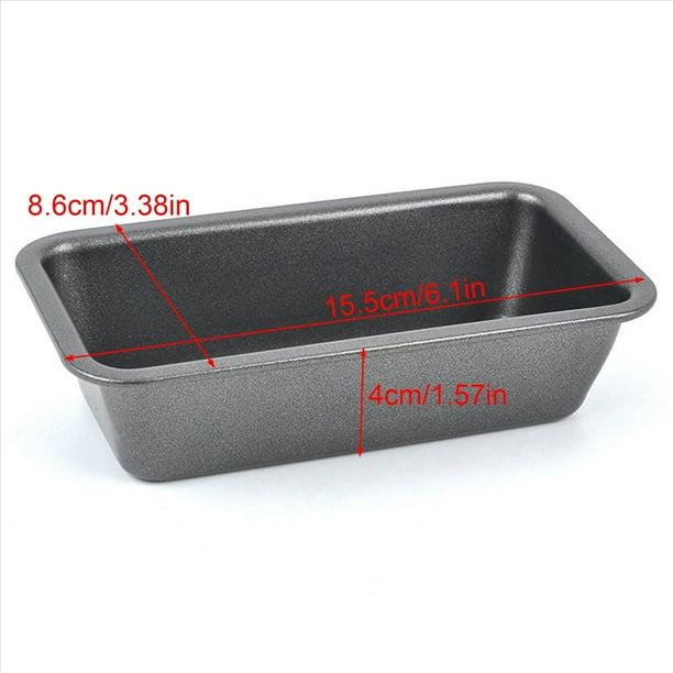 4 Piezas Moldes Pan para Hornear Bandeja para Pan Antiadherente Acero Al Carbono Molde para Tostadas Molde Pasteles Caja para Tostadas Bandeja para Hornear Utensilios para Hornear