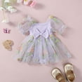 thumbnail image 2 of MEZZALL Toddler Girls Fairy Princess Jumpsuit With Floral Embroidery Mesh Patchwork For Party & Photo Shoots Relaxed Fit Baby Wear 3-6M, 2 of 9