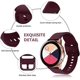 thumbnail image 3 of Wind Red-Watch Band Galaxy Watch Active/Active2 40 mm/44 mm, Correa de Silicona de 20 mm para Galaxy Watch 3 41 mm/Gear Sport/Vivomove HR/Vivoactive 3/Foreruner 245/645 JM, 3 of 5
