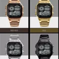 thumbnail image 2 of Reloj Skmei Impermeable Luminoso Para Hombre Color De La Correa Plateado, 2 of 5
