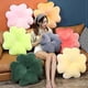 thumbnail image 5 of 2 pcs Throw Pillow Plush Cushion Floor Mat 3D Clover Four-leaf for Home Decor 19.7' Green + 15.7' Green, 5 of 5
