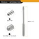 thumbnail image 2 of Uxcell 3pcs T10H Punta de destornillador Torx 5/32" Vástago hexagonal 45mm/1.77" Longitud Magnética Estrella de 6 Puntos Punta de destornillador de acero S2, 2 of 7