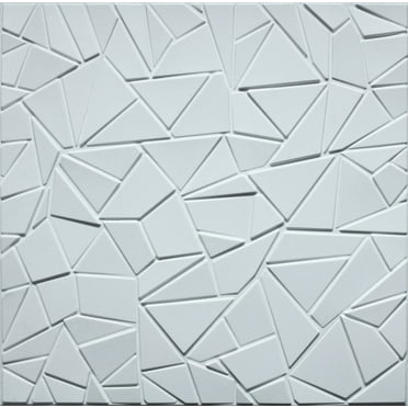 Dundee Deco 3D Wall Panels - Modern Wave Paintable White PVC Wall ...