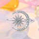 thumbnail image 1 of Anillo de Plata de Ley 925 simplicidad ajustable para mujer moda exquisita estudiante novia joyería accesorios fiesta de boda, 1 of 2