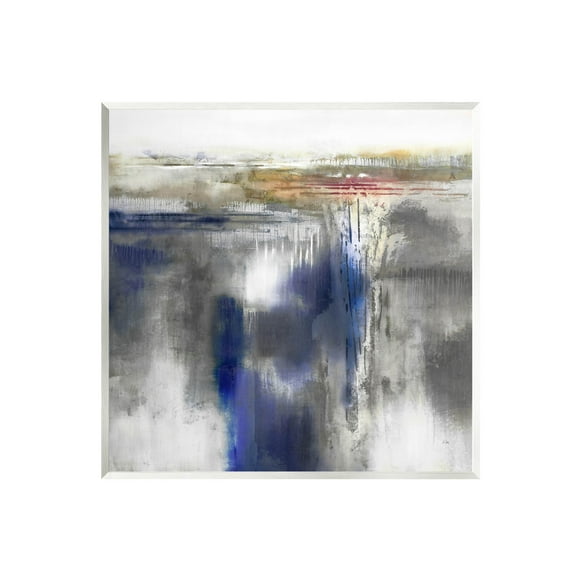 Stupell Industries Contemporary Blue Abstract Painting Unframed Art Print Wall Art, Design by K. Nari