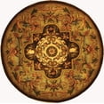 thumbnail image 3 of SAFAVIEH Classic Kirsteen Oriental Wool Area Rug, Beige/Olive, 3'6" x 3'6" Round, 3 of 13