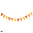 thumbnail image 1 of Guirnaldas de tela de colores para decoración, 12 banderas, guirnalda colgante de fieltro de Navidad para boda, cumpleaños, fiesta en casa, 1 of 4