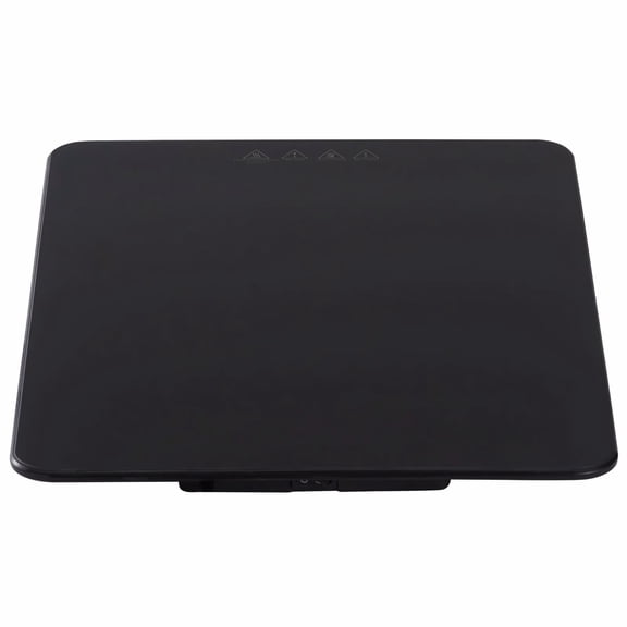 Electric Warming Tray 16.5x11 Inch Tempered Glass Food Warmer - Portable Keep Warm Tray for Parties, Catering, Holiday Dinners, Events, Black