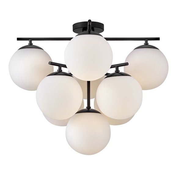 84201BK Lark Julep - 45W 9 LED Large Flush Mount-19.5 Inch Tall and 24 Inch Wide-Black Finish