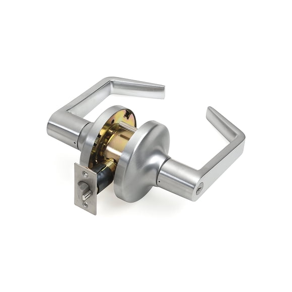 Cerradura Storeroom Lever Tell CL100010 en cromo cepillado