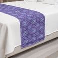 thumbnail image 2 of Oriental Bed Runner, Curlicue and Medallion Motifs in Vibrant Colors, Decorative Accent Bedding Scarf for Hotels Homes and Guestrooms, King, Blue Violet Lavender Blue, by Ambesonne, 2 of 2