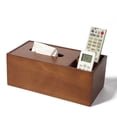 thumbnail image 3 of Wood Tissue Box Cover for Paper Facial Tissues, Wooden Rectangular Tissue Holder for Storage on Bedroom Dresser, Night Stand, Desk, 3 of 10