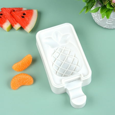 

Ice Cream Mold Flexible Anti-deformed White Food Grade Soft Ice-lolly Silicone Mold Household Supplies