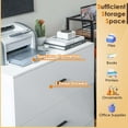 thumbnail image 6 of Costway 2-Drawer Wood Lateral File Cabinet with Adjustable Bars for Home Office White, 6 of 10