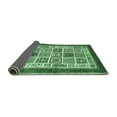 thumbnail image 2 of Ahgly Company Indoor Rectangle Abstract Emerald Green Modern Area Rugs, 3' x 5', 2 of 4