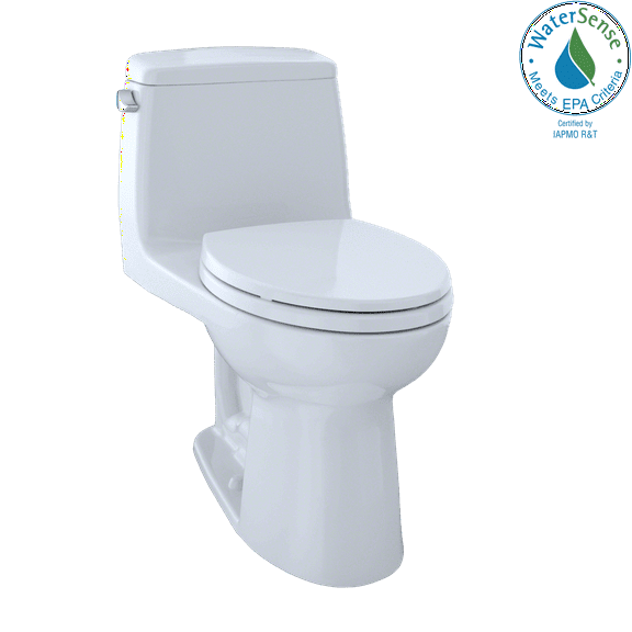 TOTO® Eco UltraMax® One-Piece Elongated 1.28 GPF Toilet with CEFIONTECT, Cotton White - MS854114EG#01