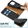 thumbnail image 3 of Classical Brown Wallet Case Convenient Card Storage Protective Case for Phone 16, 3 of 10