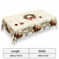 thumbnail image 2 of 2026 Christmas Indoor Home Decor Christmas Tablecloth Decor Waterproof Washable Xmas Holiday Table Cover Festive Printed Rectangle Table Cloth For Dining Table Kitchen Party Indoor Outdoor, 2 of 7