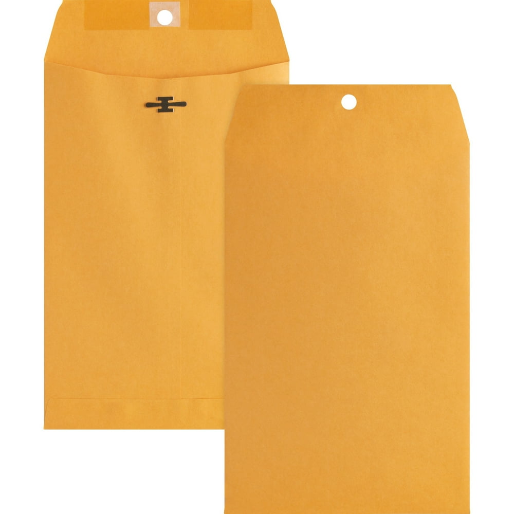 Business Source, BSN36660, Heavyduty Metal Clasp Envelopes, 100 / Box, Kraft