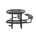 thumbnail image 3 of LifeYard Outdoor Picnic Table, ADA, 46" Round, Steel Table, Black, 3 of 5