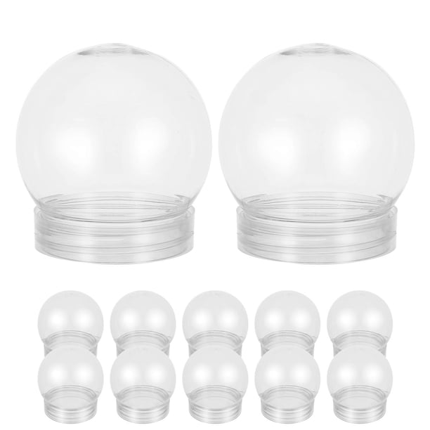 20 globos de agua transparentes reutilizables con tapas de rosca, accesorios vacíos para hacer globos de nieve.